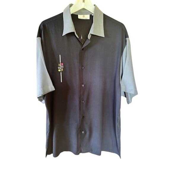 Bobby Chan Silk Bamboo Blend Billiards Bowling Shirt – Size L - Picture 1 of 7